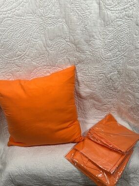 Orange Accent Pillow - Unbranded